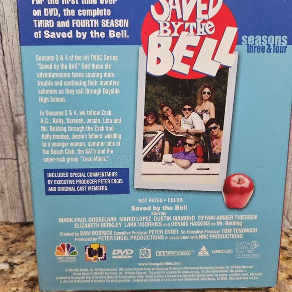 Saved By The Bell DVD Seasons Three & Four 4-Disc DVD Season 3 Season 4 - Picture 9 of 12